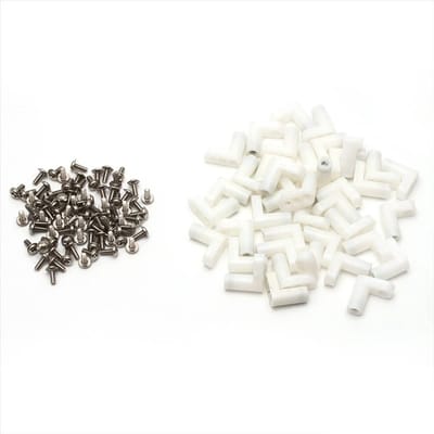 Dailygoods- Montagevoeten 100 Stuks - L-Type - Bevestiging - Schroeven - Arcade Machine - Hoogwaardig Kunststof - Bevestigingsvoeten