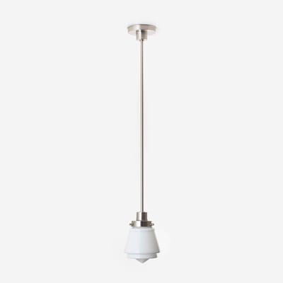 Hanglamp Komeet 20's Matnikkel - Art Deco Trade