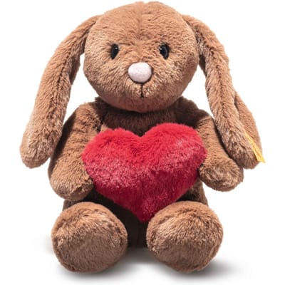 Steiff knuffel konijn Hoppie Love 16 cm bruin