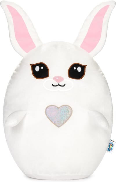 SQUISHBRUBIES Hazel de haas - Superzachte Pluche Knuffel - Kawaii Knuffel - Squishy - Speelgoed - 35 cm - wit