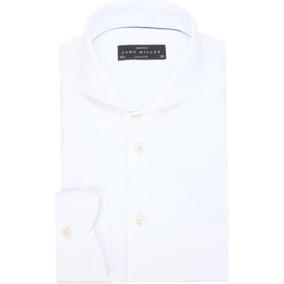 John Miller Overhemd Hyperstretch Wit - Maat 39 - Heren - Overhemden Casual