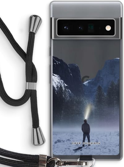 Case Company® - Hoesje met koord geschikt voor Google Pixel 6 Pro hoesje met Koord - Wanderlust - Telefoonhoesje met Zwart Koord - Bescherming aan alle Kanten en Over de Schermrand