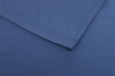 Zohome Satinado Laken - Eenpersoons - Katoensatijn - 160x290cm - Blauw