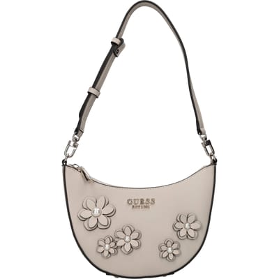GUESS schoudertas Zaria Mini Top Zipper Shoulder Bag Simply Taupe
