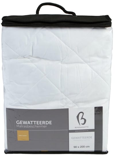 Bonnanotte Gewatteerd Hoeslaken - Wit 90x210