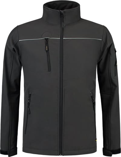 Tricorp Soft Shell jack - Workwear - 402006 - Donkergrijs - maat 3XL