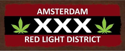Wandbord / Deurbord - Amsterdam Red Light District - Wallen