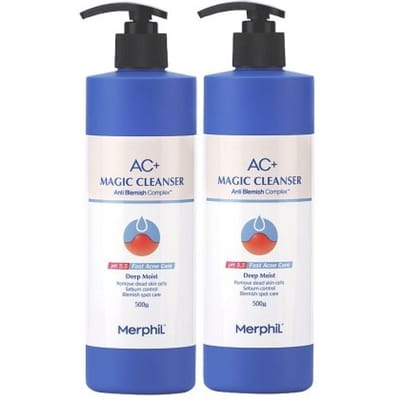 Merphil Back Dry Body Wash Ac+ Magic Cleanser Diep Hydraterend 500g X 2 NONE