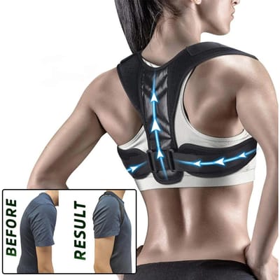 Rughouding Correctie Riem Klokkenluider Corrector Volwassen Mannen en Vrouwen Zittende Houding Correctie Riem Schouder Rechte Rug XL
