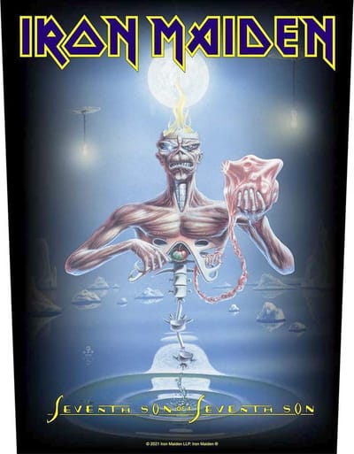 Iron Maiden - Seventh Son Rugpatch - Zwart