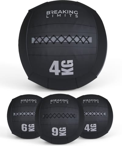 Breaking Limits Wall Ball Pro - 4 kg - Geschikt voor CrossFit & HYROX training - Medicijnbal - Gewichtsbal