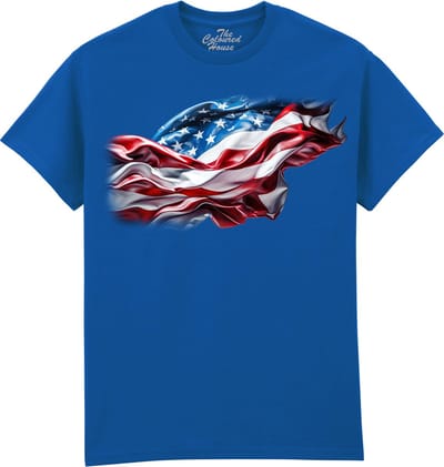 American Flag The Coloured House T-shirt S