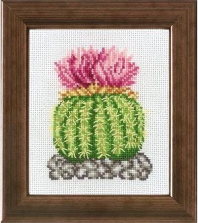 Borduurpakket Cactus roze van Permin