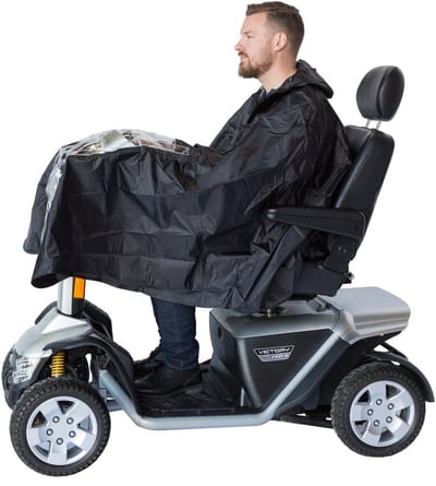 Zorgtrader - Scootmobiel regenponcho - Zwart