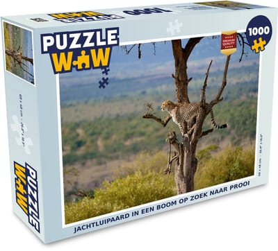 Puzzel Luipaard - Boom - Dier - Legpuzzel - Puzzel 1000 stukjes volwassenen