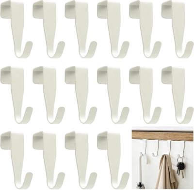 Hangklemmen voor Ramen en Deuren, 16 Stuks Decoratieve Haakjes voor Kleding en Keukenaccessoires, Praktische Oplossing voor Thuisdecoratie