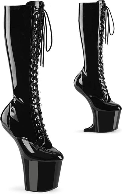Pleaser - CRAZE-2023 Plateau Overknee Laarzen - US 7 - 37 Shoes - Zwart