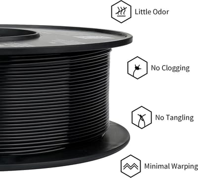 Eryone PETG zwart 1Kg 1,75mm Filament