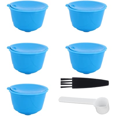 Navulbare Koffiecapsule Filterbeker Kit Accessoires voor DOLCE GUSTO Koffiemachine(Blauw 10 blauw
