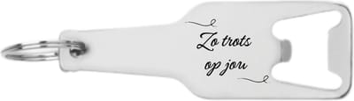 Akyol - zo trots op jou flesopener - Zo trots op jou - zo trots op jou cadeau geschenk compliment - zo trots op jou cadeau geschenk compliment - 105 x 25mm