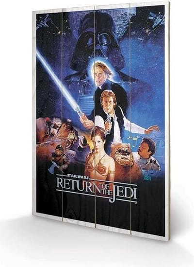 STAR WARS - Impression sur Bois 40X59 - Return of the Jedi : P.Derive , ML