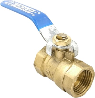 Kogelkraan Messing - Afsluitkraan - Leidingen Afsluiten - Volledige Poort - 47/64 Inch - Goud