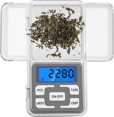 Mini Digitale Precisie Weegschaal 200g x 0,01g – Elektronische Zakweegschaal met LCD Display – Sieraden & Keuken Schaal – Telfunctie & Tara – Zilver