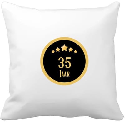 Akyol - 35 jaar Kussen hoes - Hoera 35 jaar - iemand die 35 jaar is geworden of 35 jaar lang een relatie hebben of getrouwd zijn - verjaardagscadeau - verjaardag - cadeau - kado - geschenk - gift - relatie - trouwdag - jubileum - 40 bij 40 cm