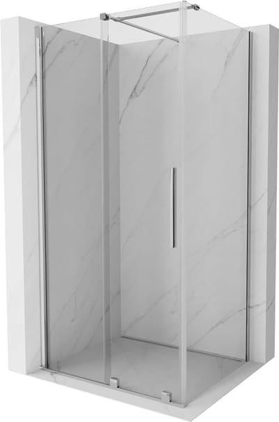 Mexen Velar schuifdouchecabine 90 x 70 , transparant, chroom - 871-090-070-01-01