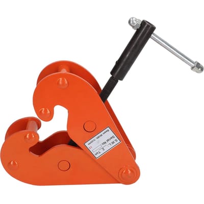 Pince de levage verticale pour poutre 2T 4400LBS Acier allié Usage intensif pour Usines Mines Autoroutes red