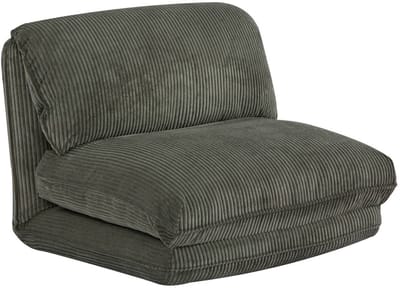 sweeek - Slaapfauteuil 1 persoons loungestoel corduroy - cosy
