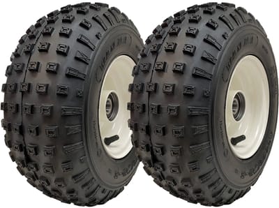 145/70-6 ATV-banden Wanda Knobby op velg, 20 mm lagers, straatlegaal, 75 kg (set van 2)