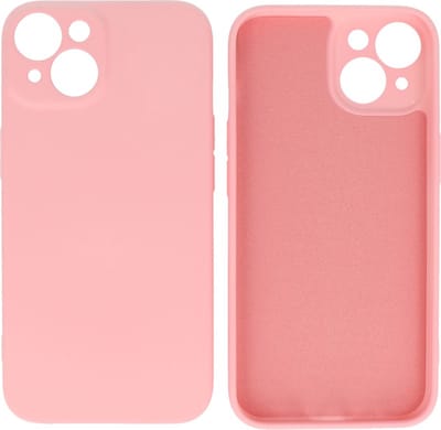Hoesje Geschikt voor iPhone 14 - 2.0mm Dikke Fashion Telefoonhoesje Backcover - Roze