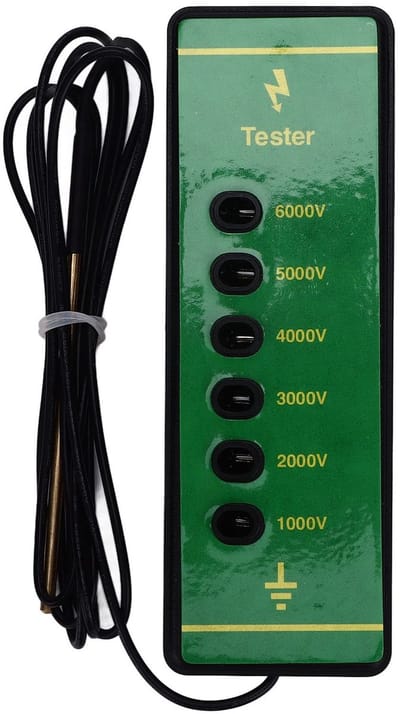 Allecto - Voltage Tester voor Elektrische Fences - Tot 6000V - Ideaal voor Boerderij en Dierenverblijven