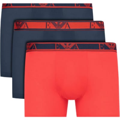 Emporio Armani Heren 3-pack Lange Boxershorts met Logo (Unlimited)