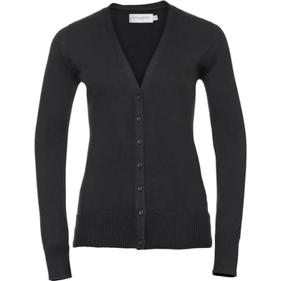 Russell Collectie Dames/Dames V-hals Gebreid Vest (Zwart)
