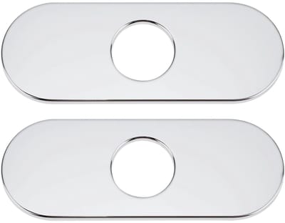 Dailygoods- Kraangat Cover 304 Roestvrij Staal - Decoratieve Dekking - Geschikt voor 1/3 Gaten - 160x35x6mm - Eenvoudige Installatie - Slijtvast - Gatafdekking