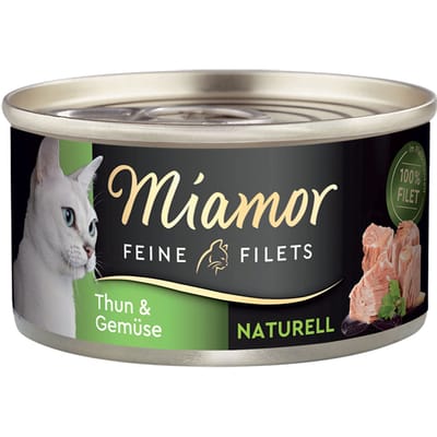Miamor Fijne Filets Naturel 6 x 80 g Kattenvoer - Tonijn & Groenten