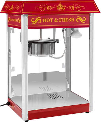 Royal Catering Popcornmachine - Retro design - Rood 10010546