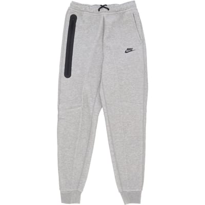 Lichtgewicht trainingsbroek heren Tech Fleece joggerbroek DK grijs gemeleerd/zwart