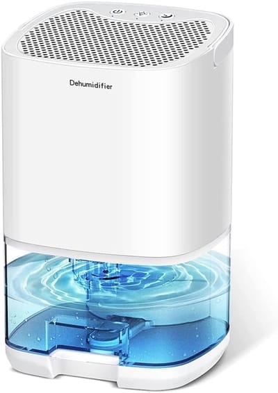 Luchtontvochtiger - Vochtvreter Apparaat - Voorkomt Vocht - Compact Ontwerp - 35 oz Tank - Wit