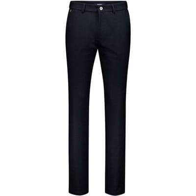 Gardeur Broek Tonic Check Pattern Jersey Flanel Touch Comfort Dark Navy / male