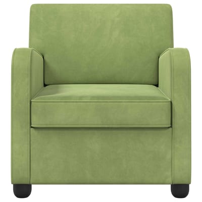 vidaXL - Fauteuil - Lichtgroen - fluweel