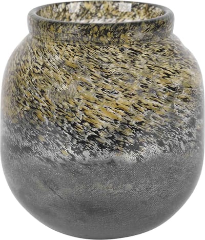 Rasteli Vaas Glas Grijs-Gemêleerd D 21.5 cm H 23.5 cm