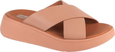 FitFlop F-Mode Flatform, Vrouwen, Beige, Slippers, maat: 37