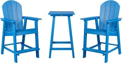 ADIRONDACK - Balkonset - Blauw - Kunsthout