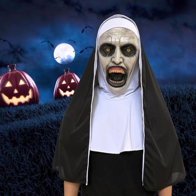 Halloween Non Horror Mask Cosplay Enge Latex Maskers Met Hoofddoek Volledig Gezicht Helm Halloween Feest Rekwisieten
