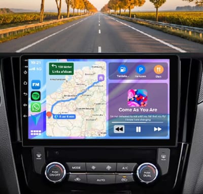 Autoradio 4/64 met Carplay en Android auto | Geschikt voor Nissan Qashqai J11 en X-Trail 3 2013-2018 | Radio scherm met Navigatie | 2013 2014 2015 2016 2017 2018 | X trail xtrail T32