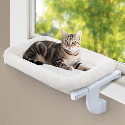 Cat Window Bed Radiator Hammock voor Grote Katten - Verstelbare Hangmat zonder Boren voor Binnengebruik, Draagvermogen tot 18kg, Ideaal voor Kittens en Volwassen Katten