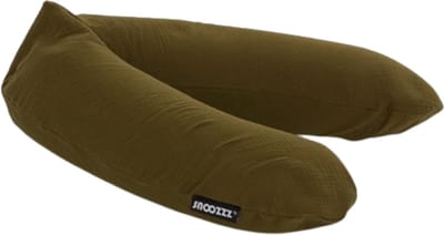 Snoozzz Zwangerschapskussen Zijslaapkussen Lichaamskussen - 185 cm - microparel vulling - luxe draagtas - wasbare hoes - Bronze